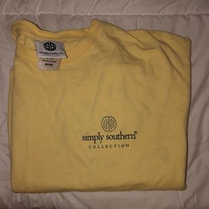 yellow simply southern short sleeve tee